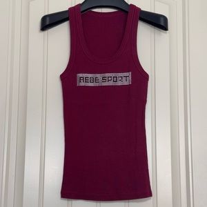 VINTAGE Y2K BEBE SPORT BEJEWELED TANK